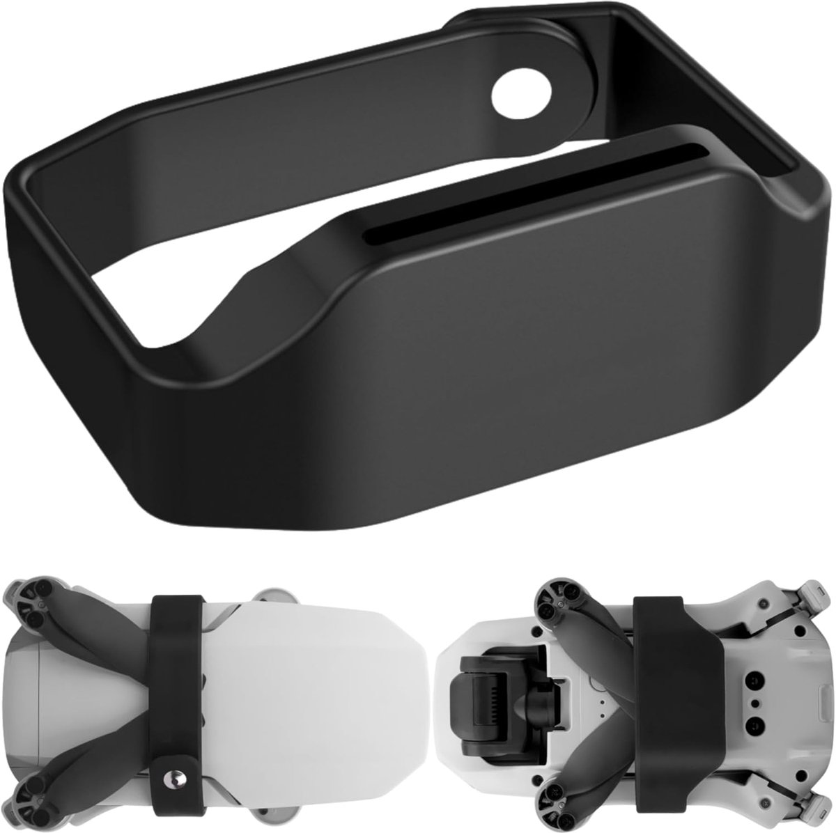 beschermhoes, geschikt voor drone DJI Mavic Mini, zachte siliconen, propeller bescherming transport, propeller houder voor DJI Mavic Mini rotorbladen, zwart, propeller transport