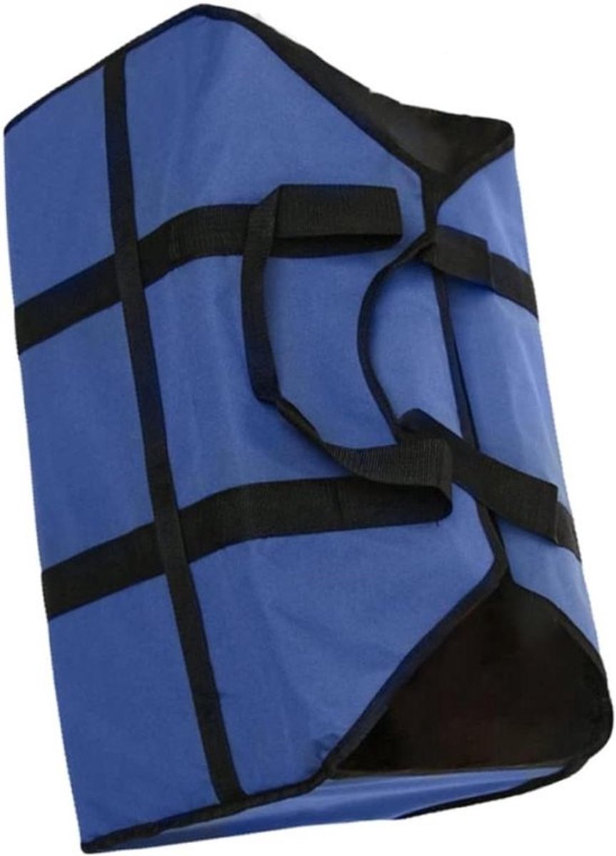 Haardhout Organizer - Hout Tas - Hout Transport - Grote Capaciteit - 61 cm - Donkerblauw