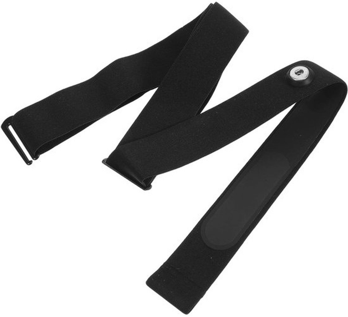 Borstband Vervanging - Hartslagmeter Band - Sporten Meten - Nauwkeurige Meting - 33 cm - Zwart