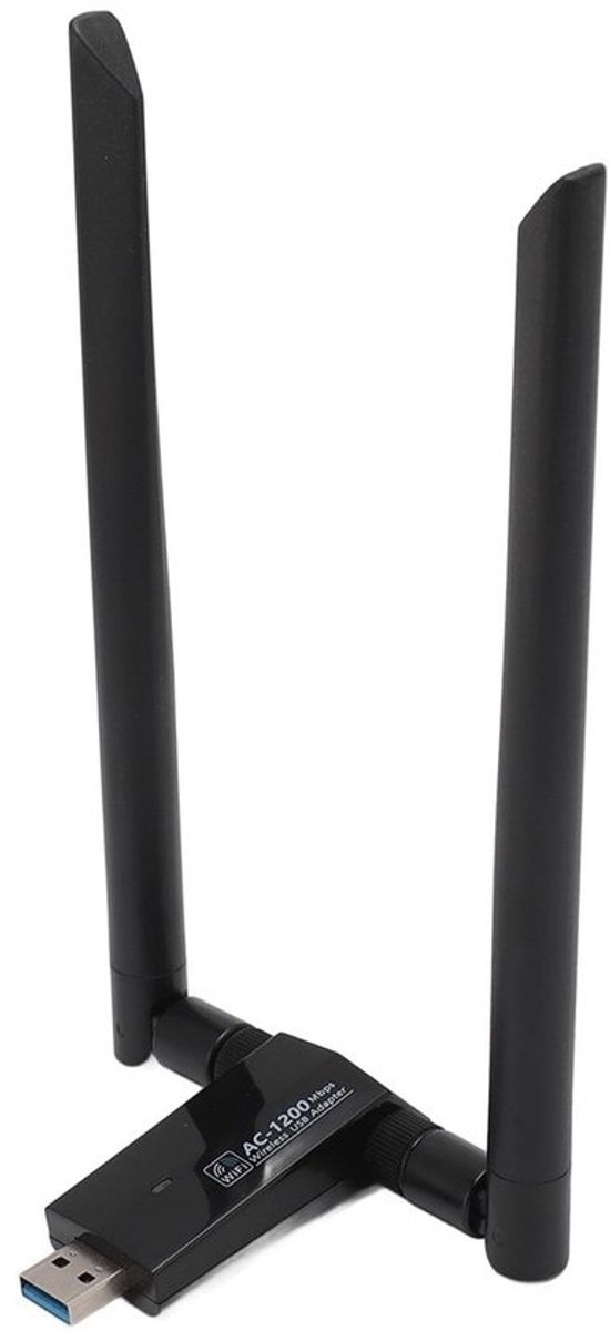 Dailygoody - USB WiFi-adapter - 1200Mbps WiFi Dongle USB 3.0 - Dual Band 5G/2.4G - Draadloze Netwerkadapter - Geschikt voor Desktop Laptop PC - Dubbel