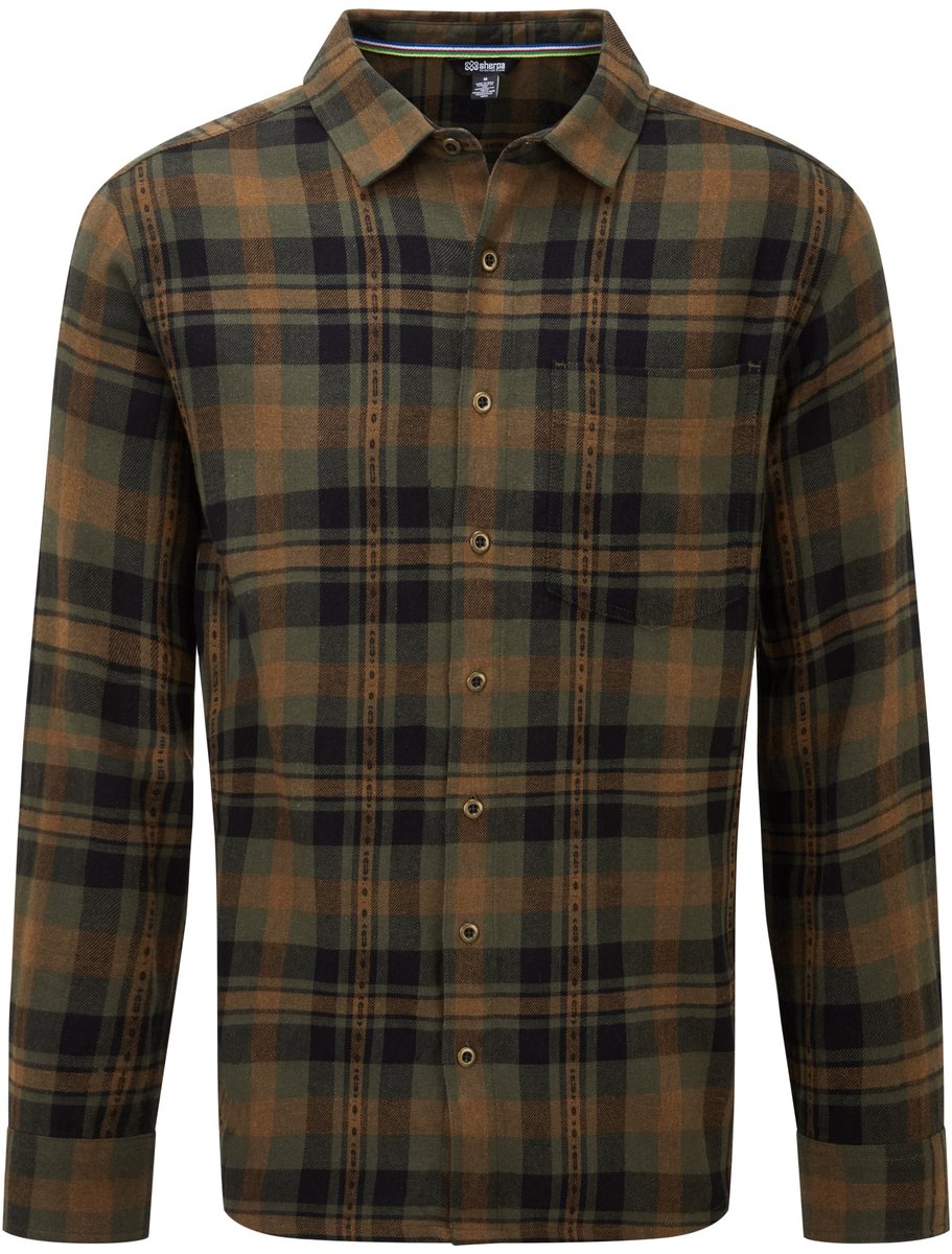 Sherpa Adventure Gear Dharan Overhemd met Lange Mouw Evergreen Groen