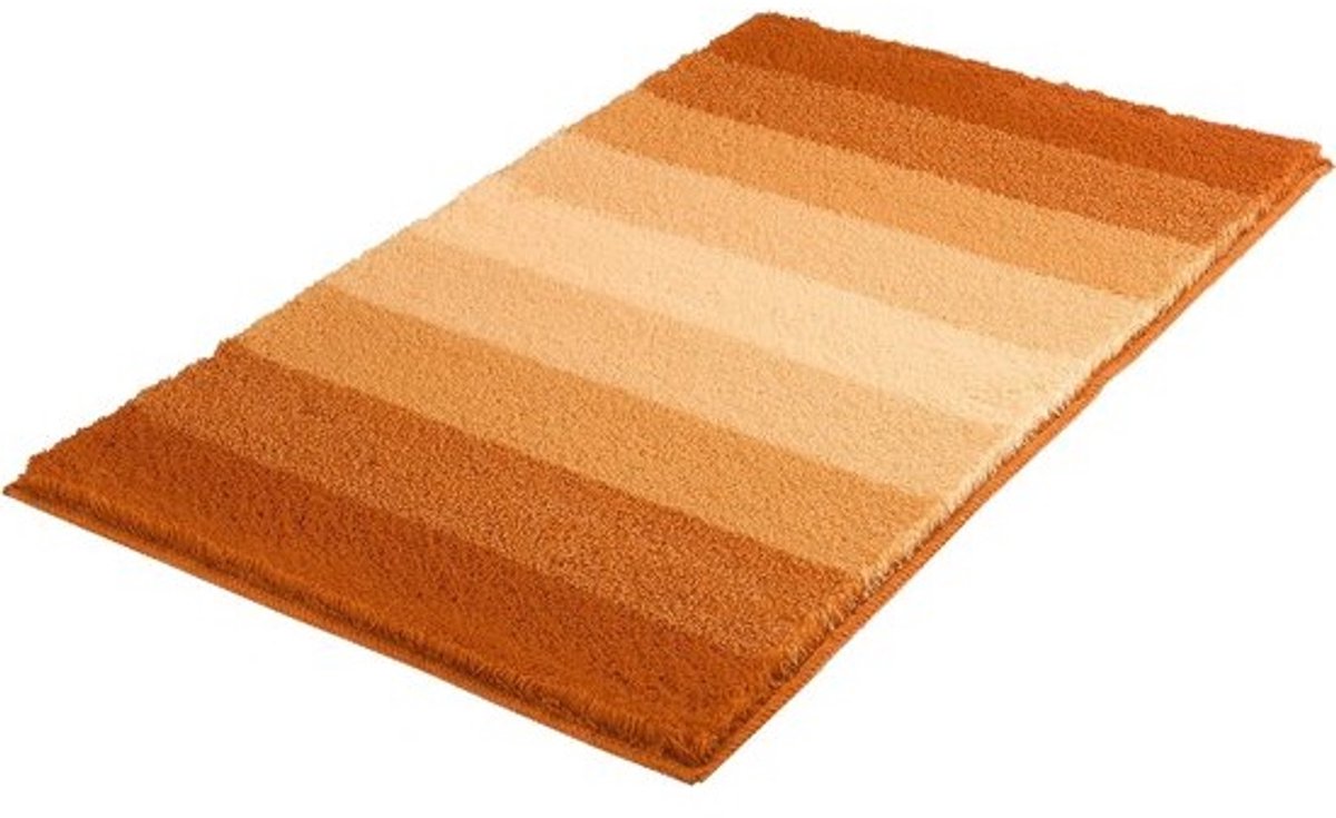 Badmat 60 x 100 cm lichtbruin voor een comfortabele badkamer