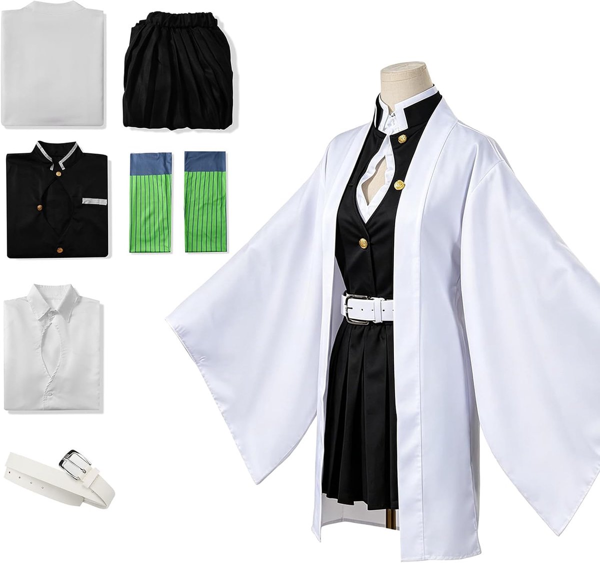 cosplay, kimono carnaval performance outfits, anime-kostuum dames heren meisjes en mantel