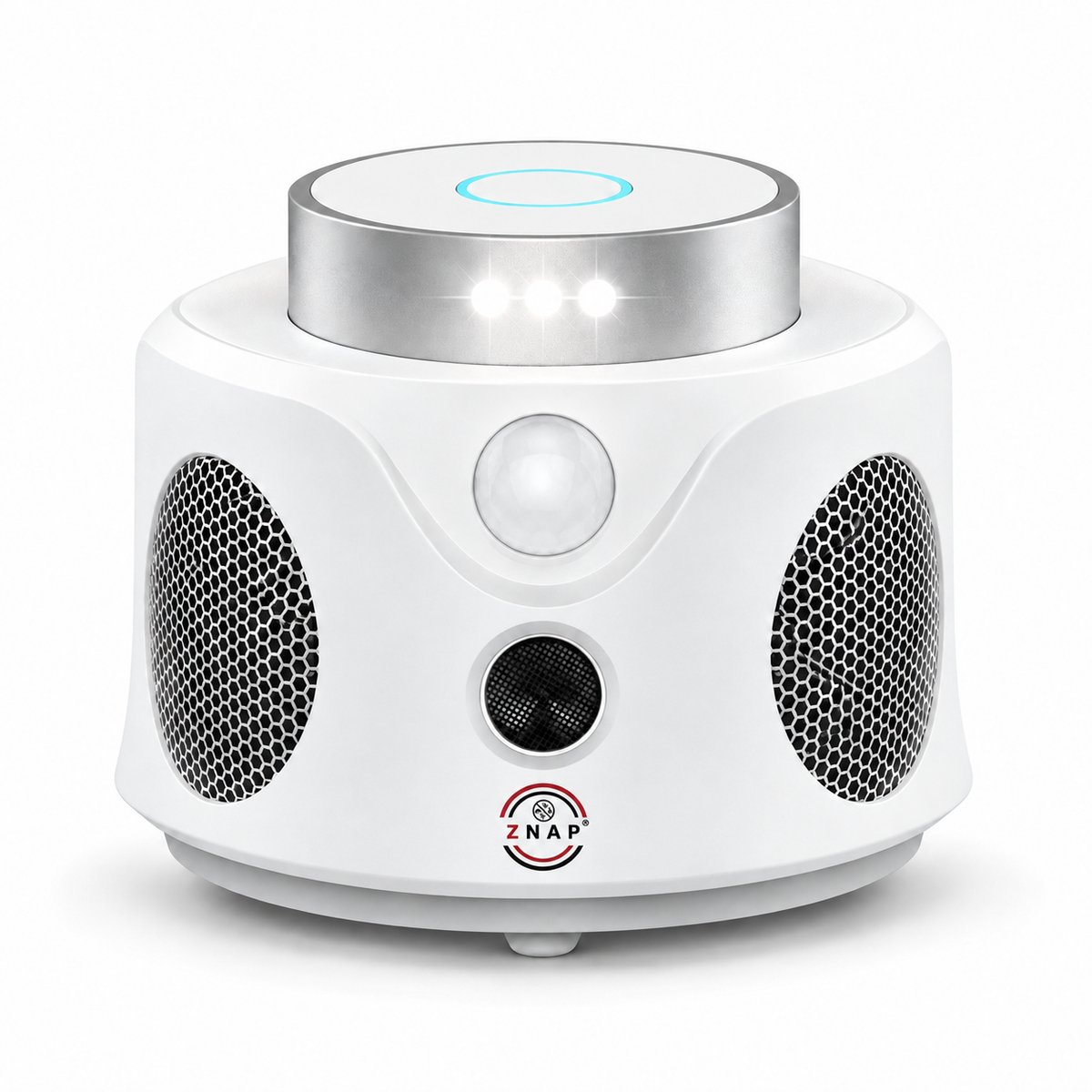 ZnaP® Verjager - Ultrasonische Muizenverjager - Energiezuinig - Ongedierte Verjager Voor Binnen - Diervriendelijk Muizen en Insecten Bestrijding - Diervriendelijke Muizenval - 360 Graden Bescherming - Pest Repeller - Wit