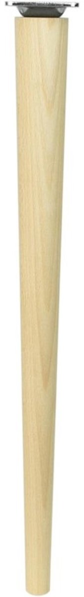 Ronde Houten Tafelpoten 68 cm Massief Beuken - Conisch en Onbehandeld voor Eettafel of Meubelprojecten