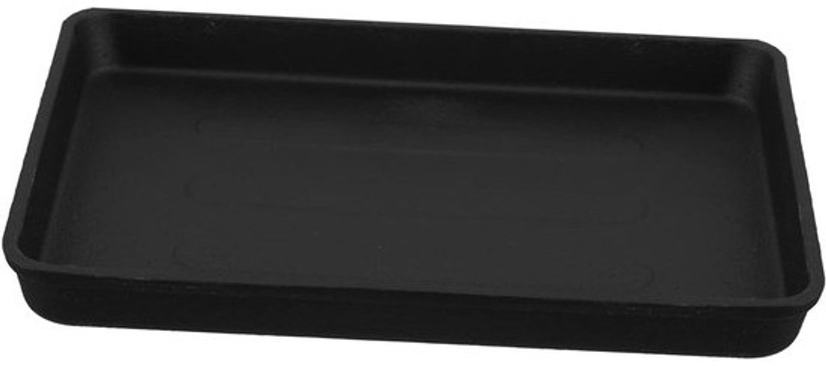 Draagbare Grillplaat - Gietijzeren Bakplaat - Buiten Koken - Duurzaam Warmtebehoud - 23x17 cm - Zwart