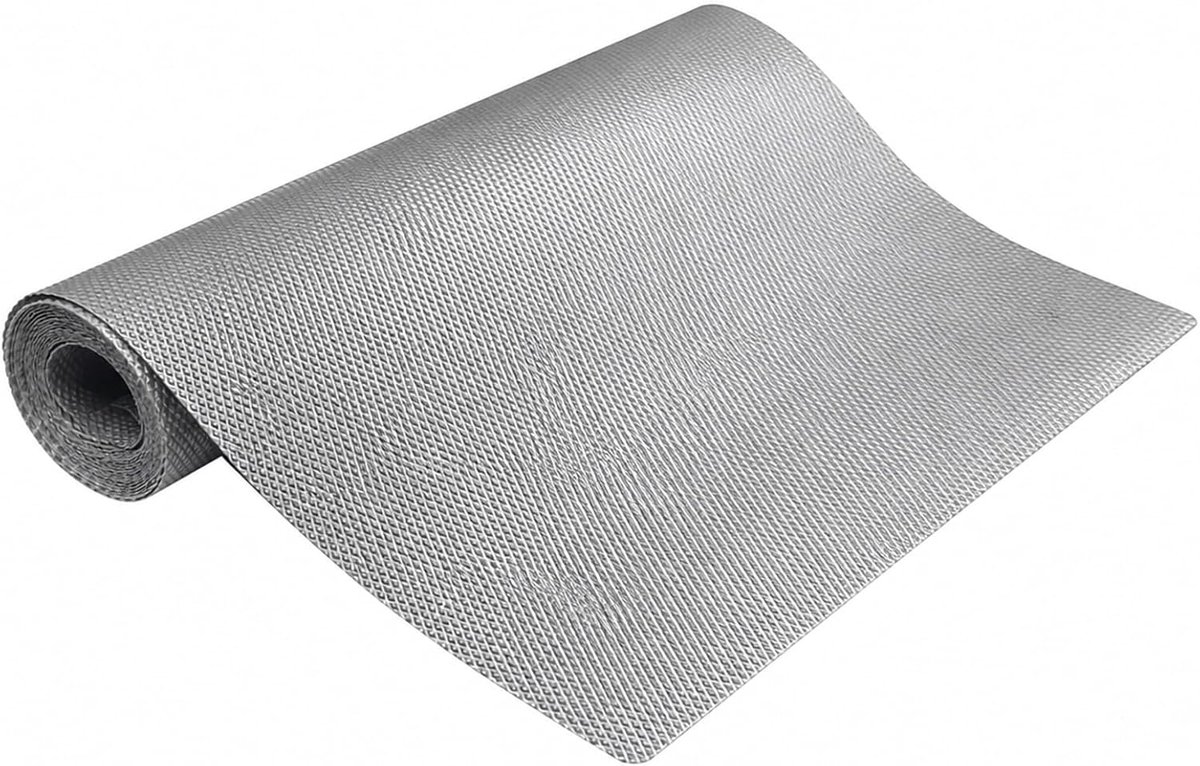 Ladevoeringen, 30 x 300 cm, plank, keukenladevoering, waterdicht, antislip, niet-klevend, voor kastkast, zilvergrijs