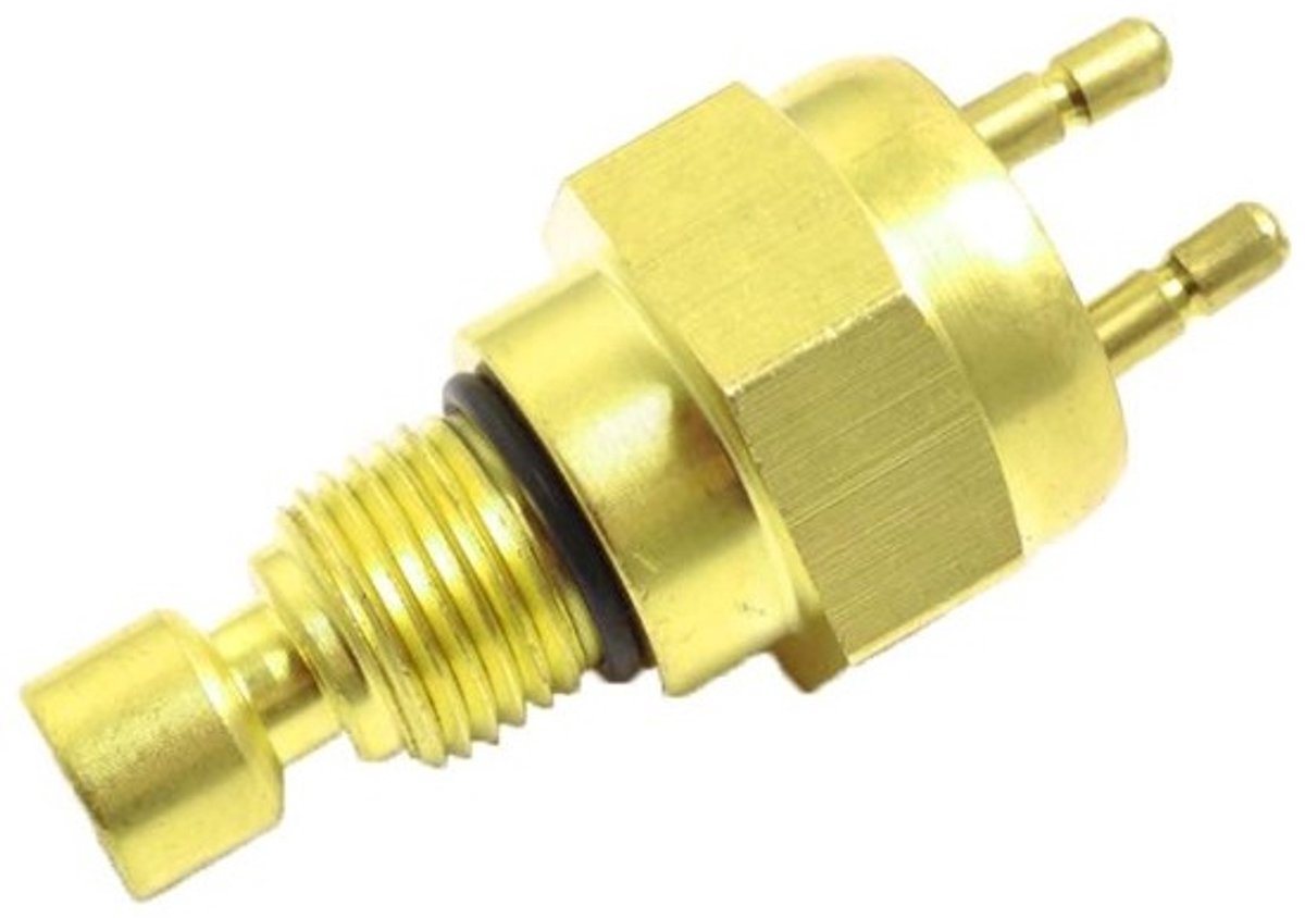 Motorfiets Ventilator Schakelaar - Temperatuursensor Koeling - Motor Koelcircuit - Duurzaam Kopermateriaal - M16 x 15 mm - Goud