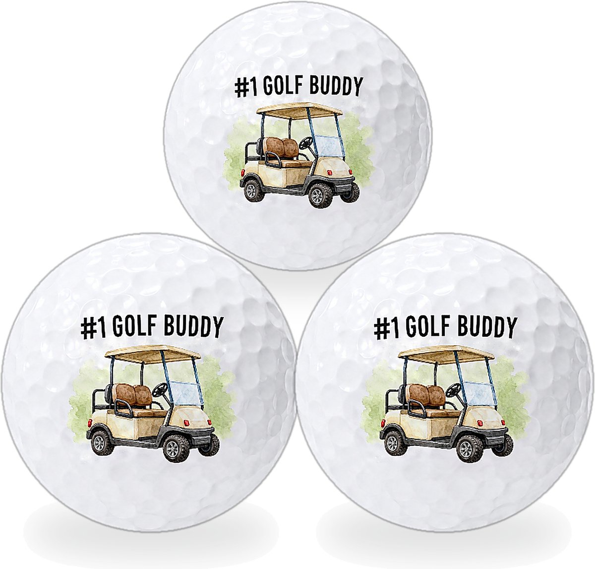 Wilson Golfballen Golf Buddy Groen - Vriendschap Golf Cadeau - 3 stuks
