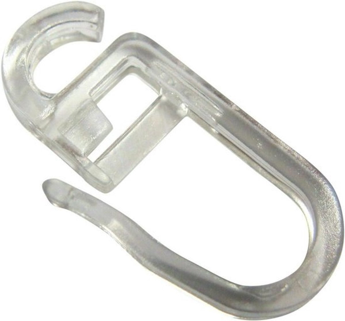 50 Transparante Gordijnringen Clips Haken voor Platte Ringen - Sterke Gordijnaccessoires