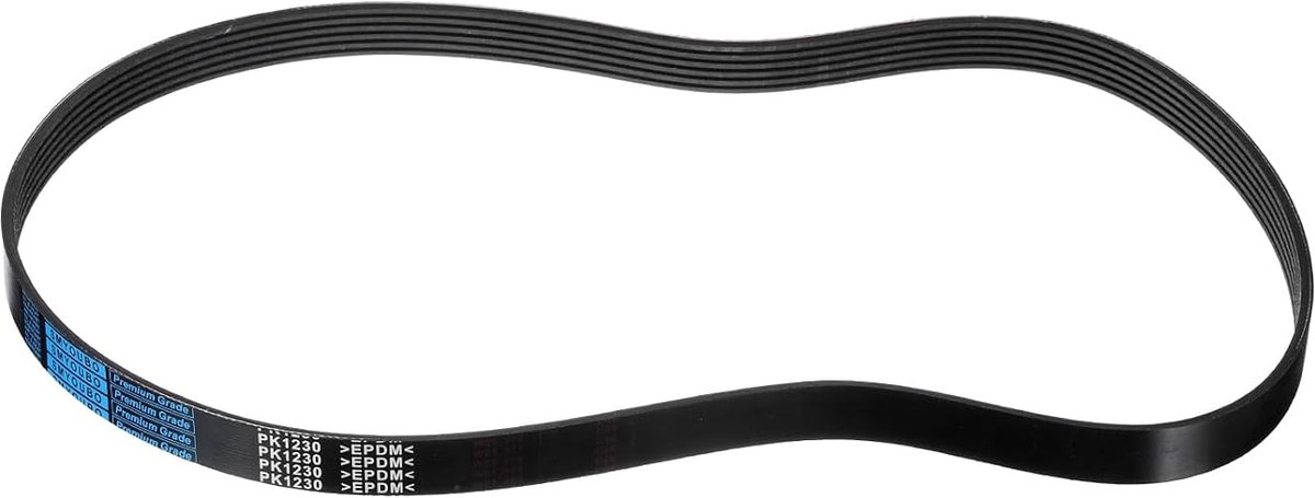 Dailygoods- V-riem 6 ribben 1230 mm - EPDM Rubber - Meervoudige Wigvormige Riem - Hoge Temperatuurbestendigheid - Slijtvast - Flexibiliteit - Aandrijf