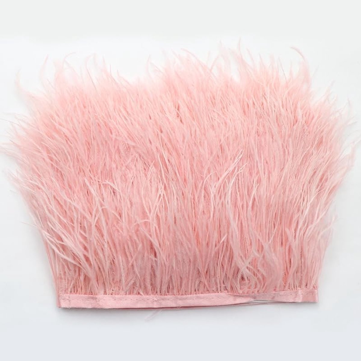 Dailygoods- Struisvogelveren Pluizig - 1 Meter - Breedte 8-10 cm - Doe-het-zelf Decoratie - Kostuums - Bruiloftdecoratie - Kunstmatige Veer - Decorati