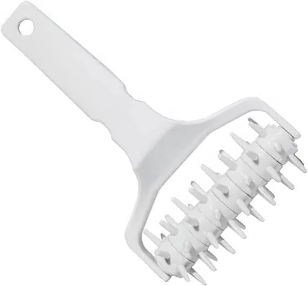 Dailygoods- Deegroller Ergonomische Handgreep - Deeg Docker - Kunststof - 20,5 x 12 x 6,5 cm - Voor Thuis- en Commerciële Keukens - Dichte Rollen - De