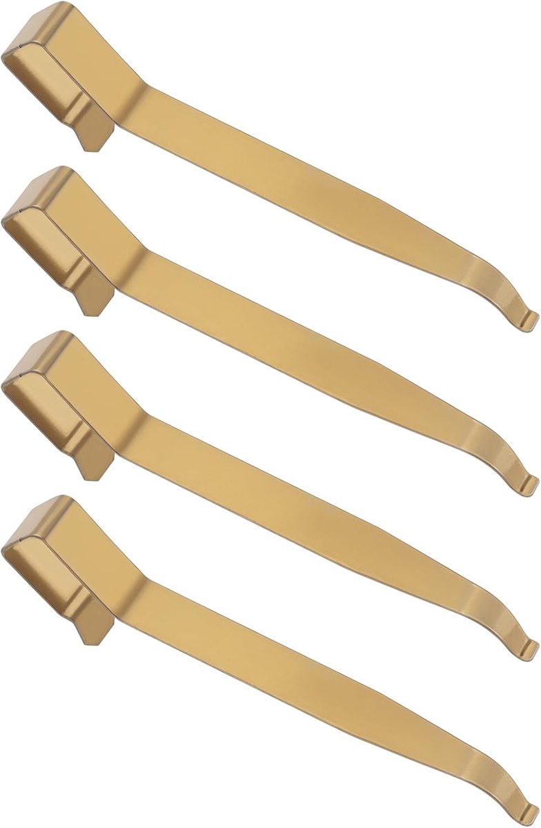 Dailygoods- Push Plate Actuator Goud - 4 Stuks - Vervangende Veer - Roestvrij Staal - Compatibel met Geberit - Lange Levensduur - Toiletknop