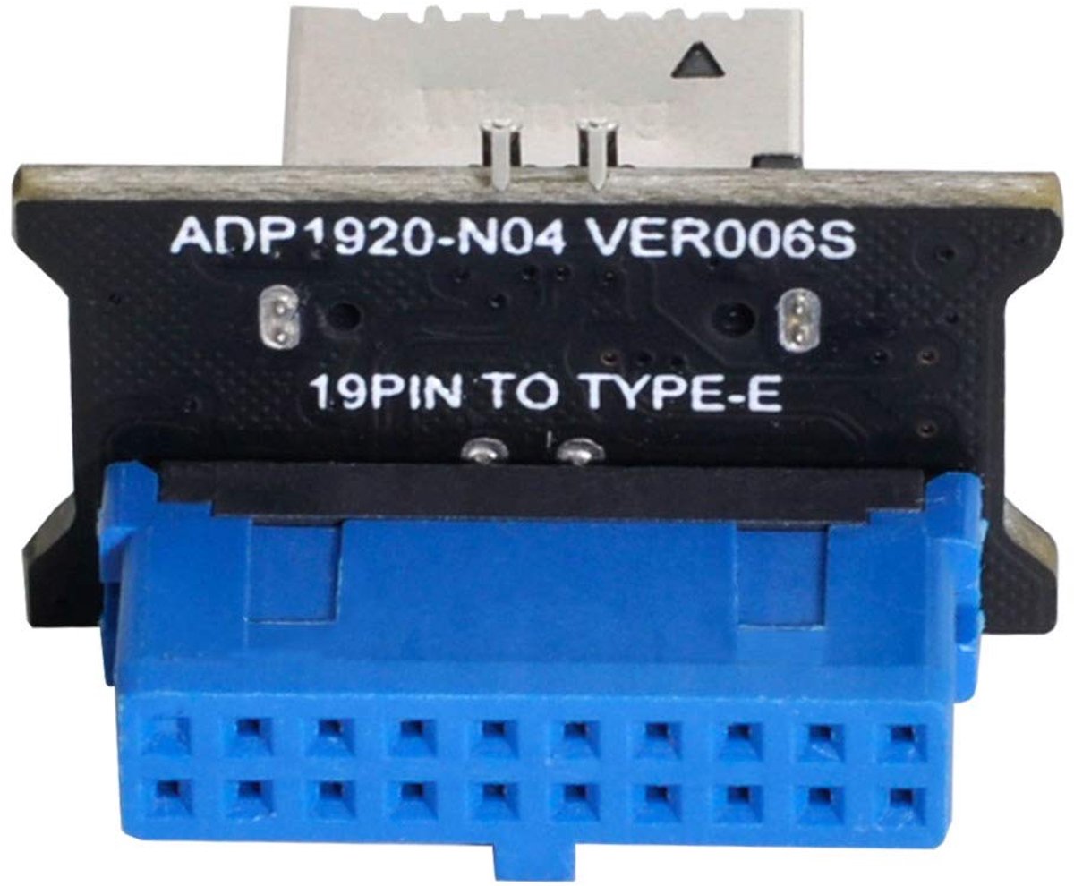 USB 3.0 20-pins male header male naar USB 3.1 frontpaneel header kabeladapter voor moederbord USB header adapter