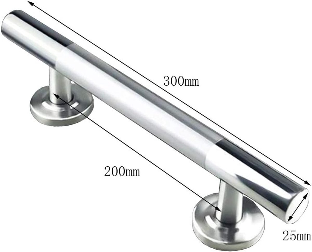Bar Heavy Duty Schuifdeuren Schuur Deurgreep - Roestvrij Staal Pull Push Gate Handgreep voor Toilet, Houten Kast, Kast - Hardware-01