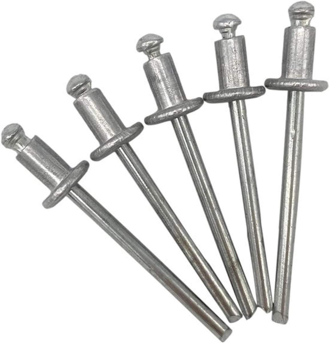Blindklinknagels - Popnagels - Metaal Verbinden - Dome Kop - 100 Stuks 4 x 6 mm - Zilver