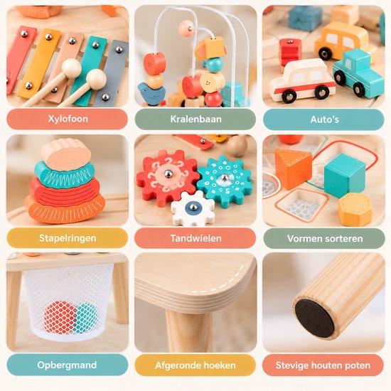 Tiny Roots - Activiteitentafel - Speeltafel - Muziek & Spel — afbeelding 2