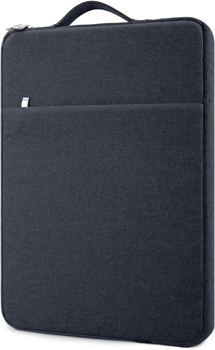 13 inch (33 cm) laptophoes compatibel met 13 inch MacBook Air M4 M3 M2 M1/MacBook Pro M3 M2 M1/Chromebook ZenBook Notebook GalaxyBook, waterdichte draagtas met voorvak, marineblauw