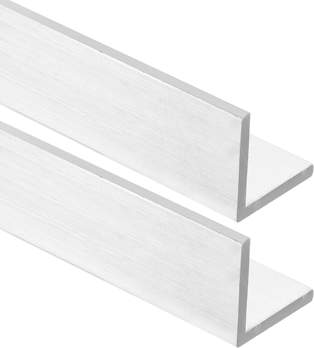Aluminium hoek, 29,5 x 2,5 x 15,2 cm, zilver, hoek van aluminium 6061, T6 gelamineerd, voor doe-het-zelfprojecten, industriële bouw, 2 stuks