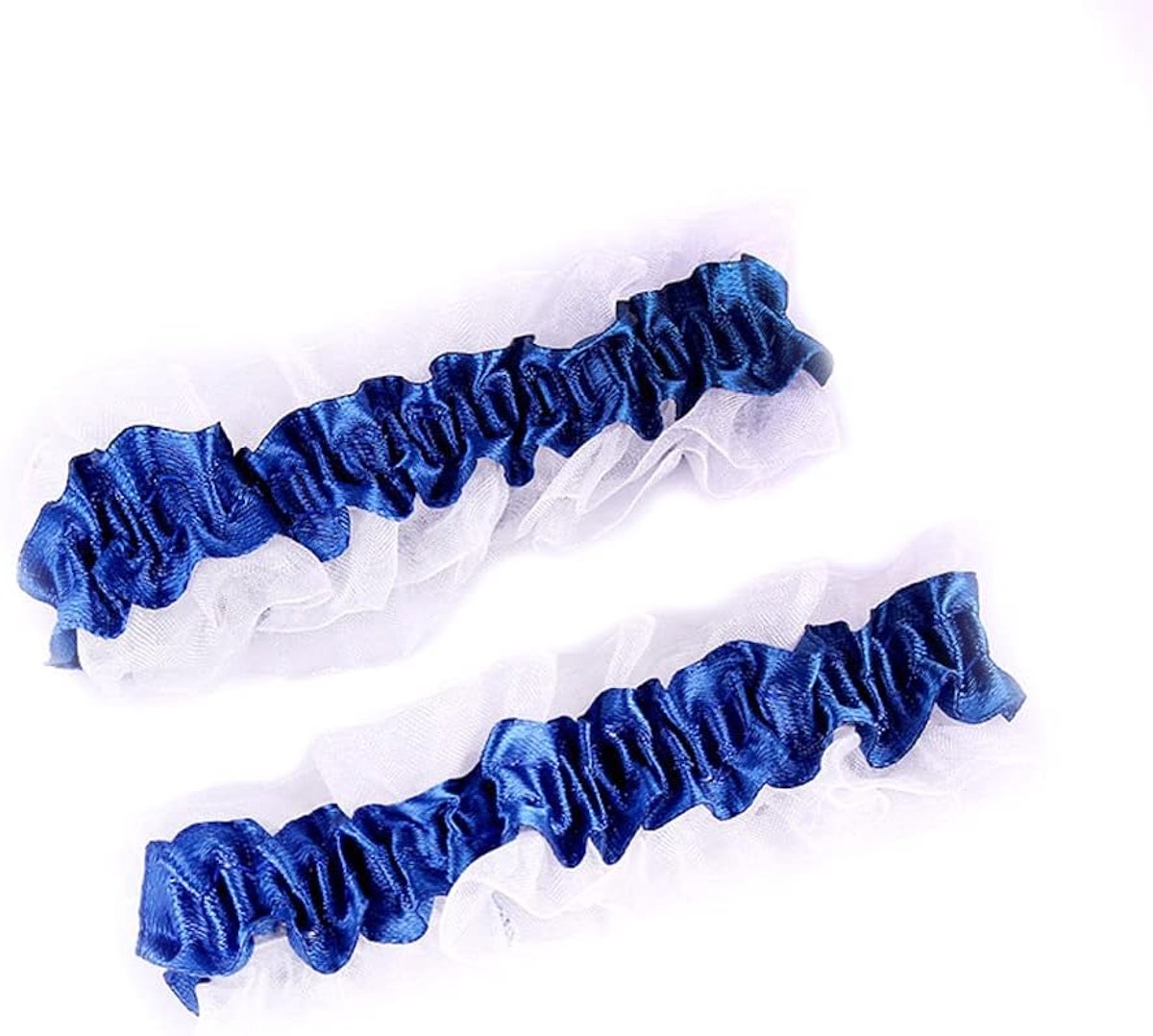 2 stuks kousenband voor bruid, elastische jarretelgordel met kant, jarretelgordel voor bruiloft, bruidssieraden, sexy kousenhouder, blauw