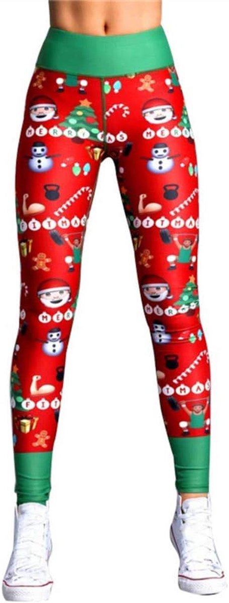 Leggings Vrouwen Xmas Kostuum Leggings Workout Running Panty Yoga Broek