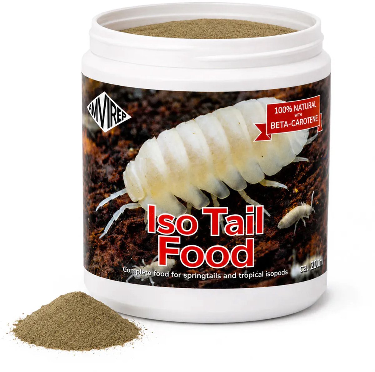 Iso Tail Food – Voeding voor Springstaarten en Tropische Pissebedden – Bioactief Terrarium – 200 ml