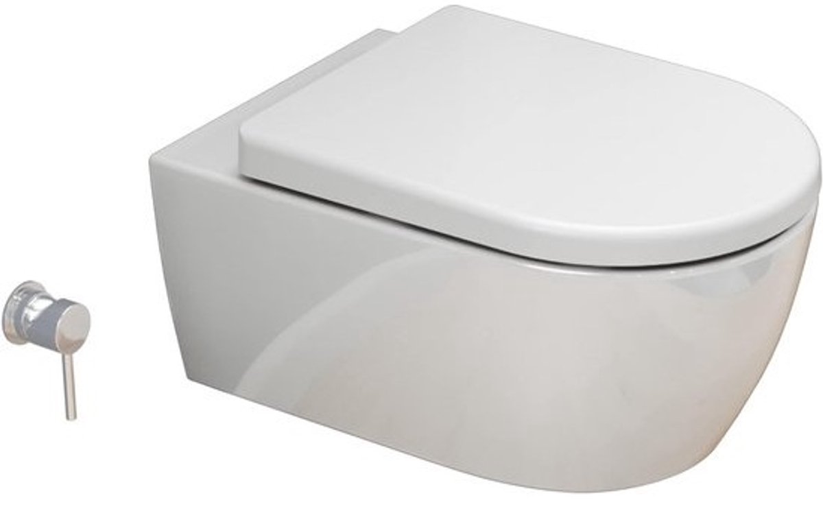 Randloos Douche-WC met Bidetfunctie en Nano Coating | Hygiënisch en Onderhoudsvriendelijk