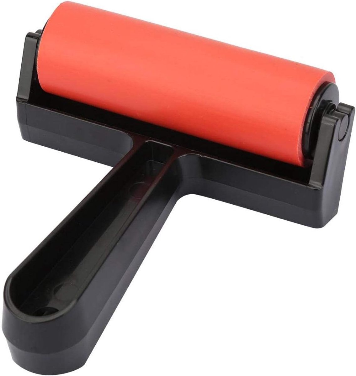 Dailygoods- Drukroller Rubber - Kunstgereedschap - Verfroller - Stempelgereedschap - 10 cm - Duurzaam - Eenvoudig in gebruik - Printroller