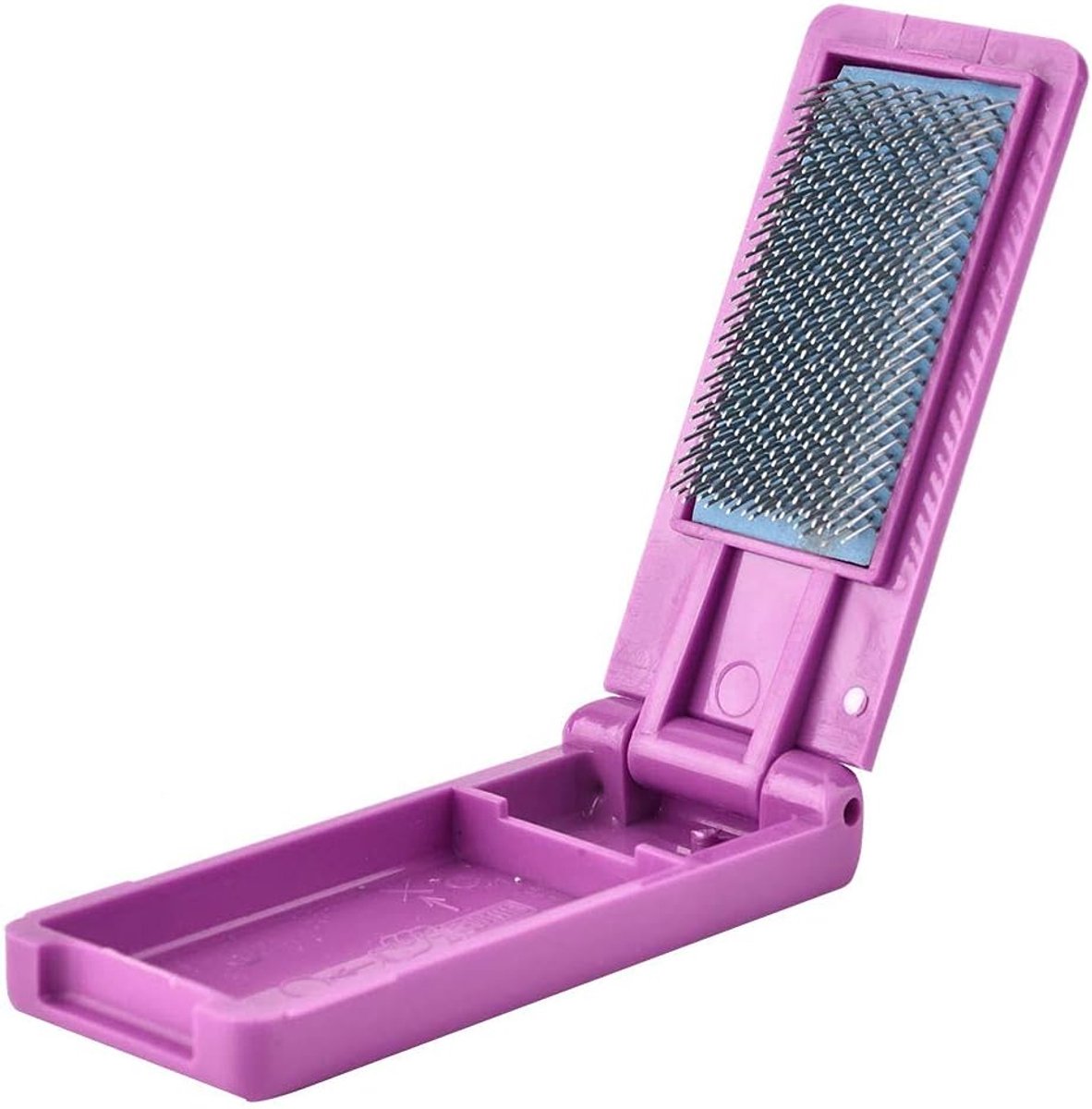 Dailygoods- Dansschoenenborstel Opvouwbaar - Kunststof - Schoenpoets Borstel - Suède Zoolborstel - Lichtgewicht - Afmetingen 9 x 4 x 1,5 cm - Schoenen