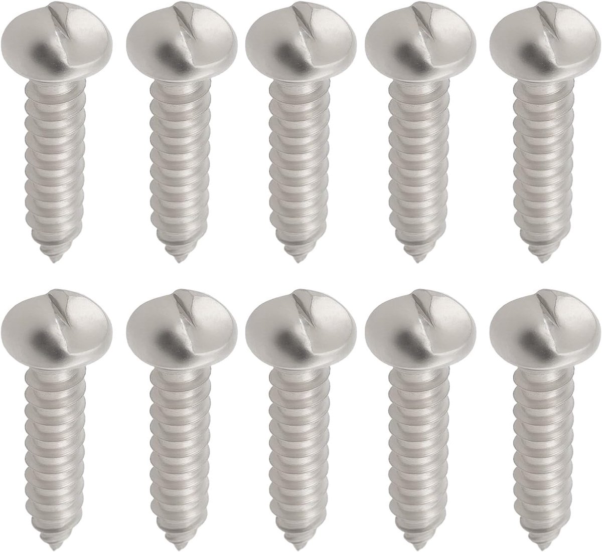 Inovra- Nummerplaat Schroeven - 40 Stuks - Anti-Diefstal Beveiligingsschroeven - Heavy Duty - 304 Roestvrij Staal - Eenvoudig te Installeren - Veiligh