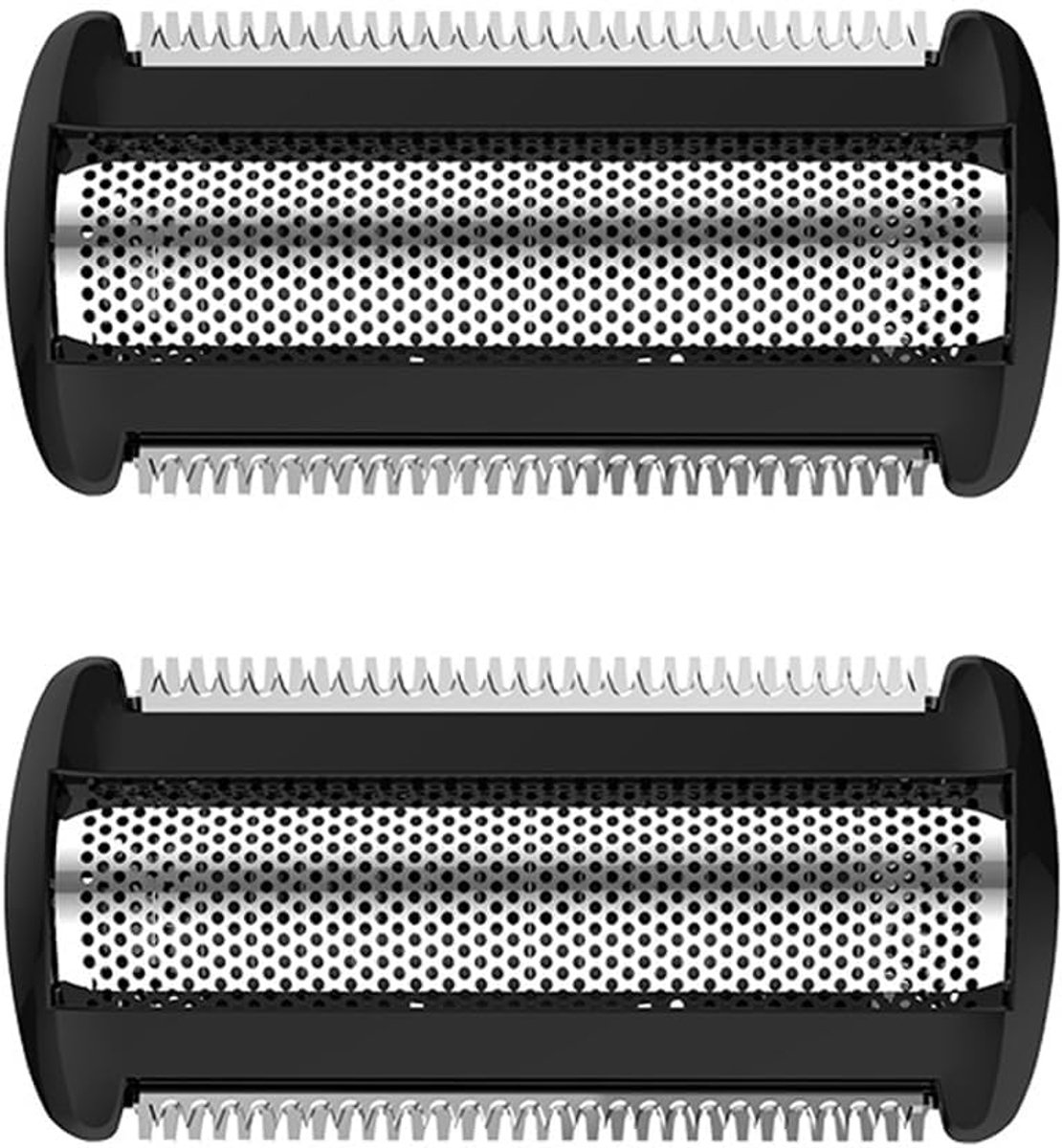 Scheerkop voor Brl140, Brl130, Bre620, Bre640, Bg2040, Bg2020, scheermesjes, nat en droog scheerkop, trimmer, scheerkopfolie met lange levensduur, vervangfoliekop (zwart)