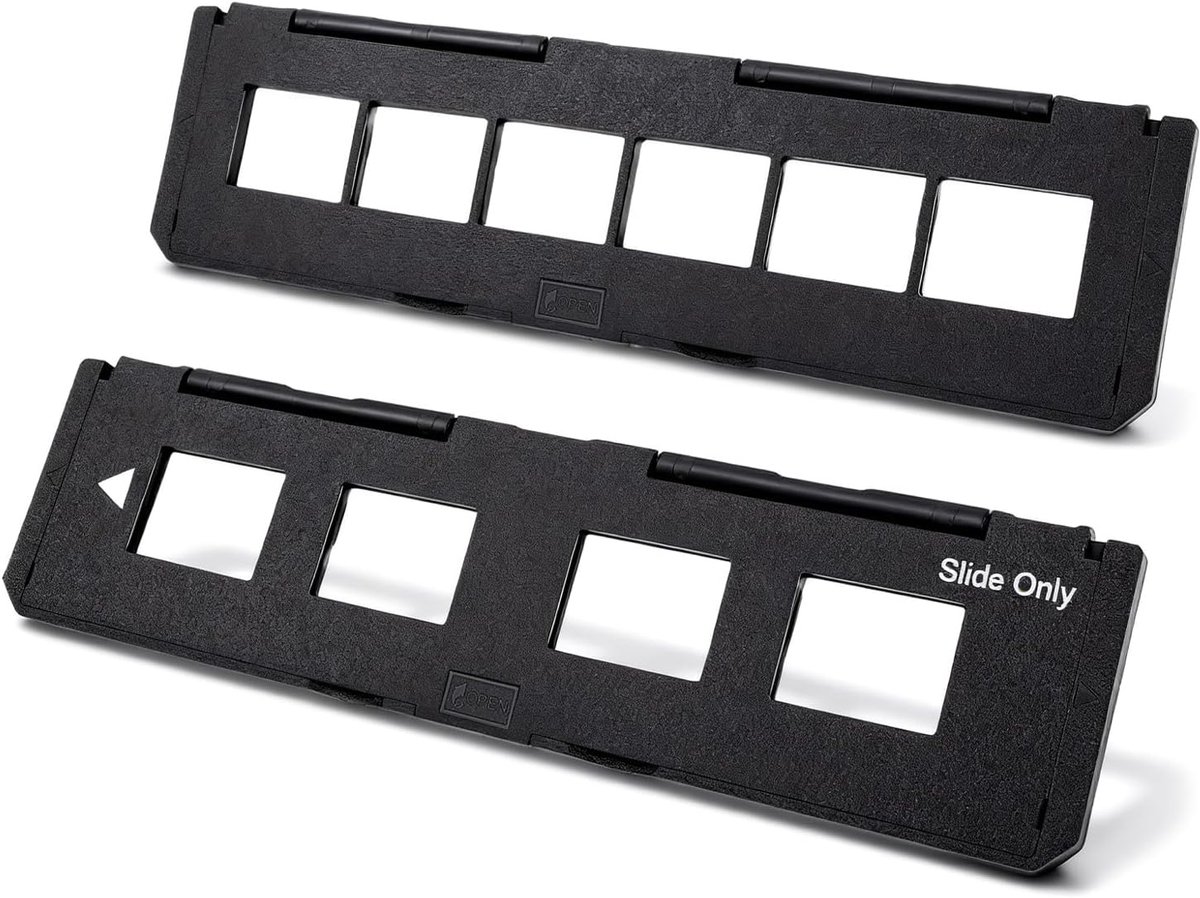 Dailygoods- Dialadenset 135 mm - 35 mm Negatiefhouder - Filmscanner Compatibel - 4 Frames Diahouder - Eenvoudig te gebruiken - Zacht beschermend. - Fi