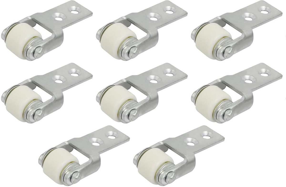 Dailygoods- Geleidingswiel 8 stuks - Schuifdeurwiel - Zwenkwiel - Meubelwiel - Nylon - Robuust en waterdicht