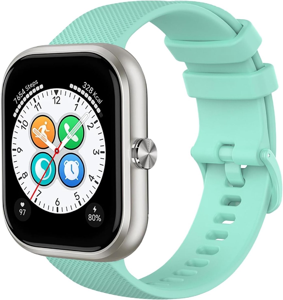 Dailygoods - Zachte Siliconen Horlogeband voor Sport en Dagelijks Gebruik