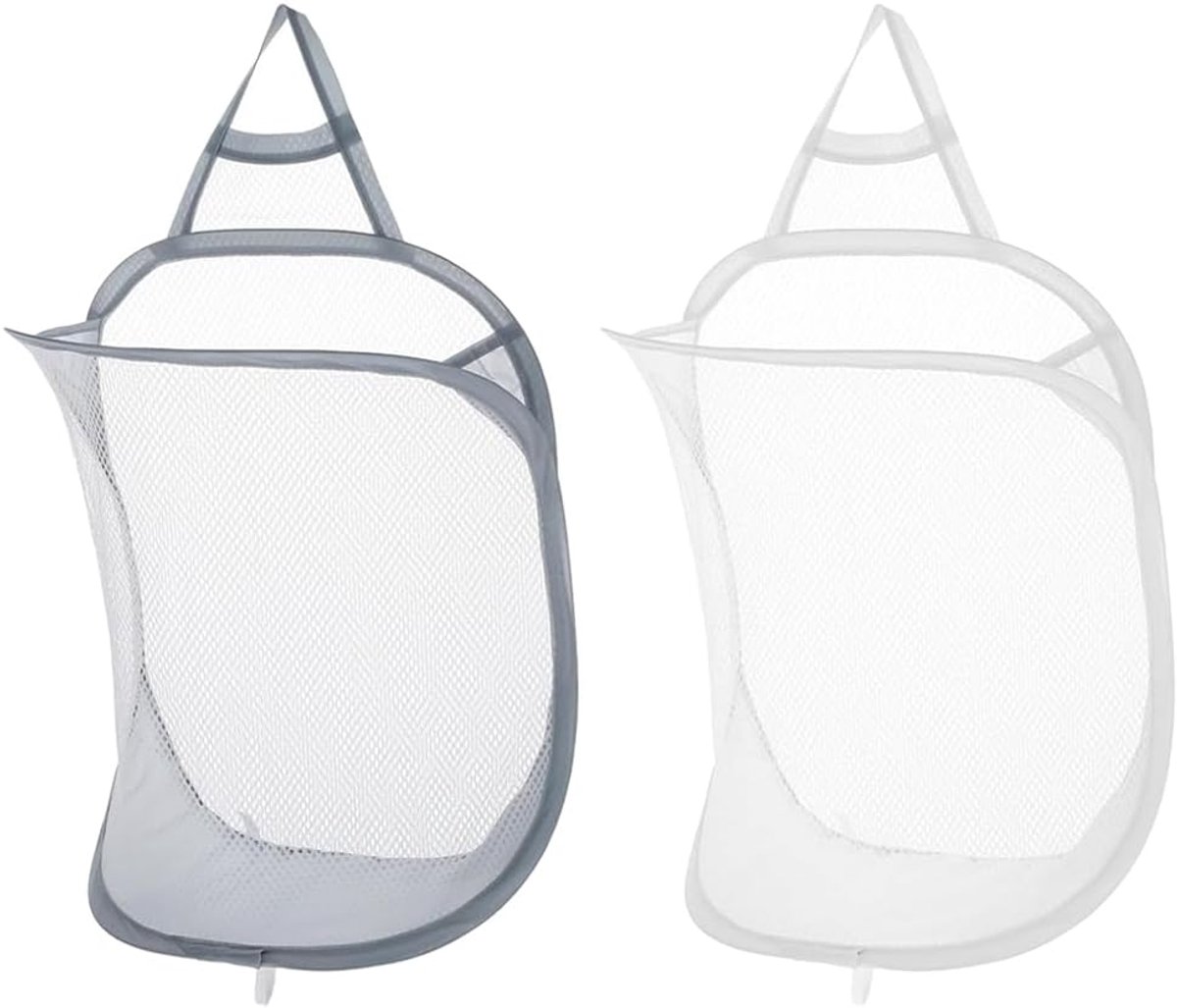 Dailygoods- Wasmand 2 Stuks - Hangende Wasmand - Opvouwbaar - Polyester - Organizer Vuile Kleren - Maat 40x30x18 cm
