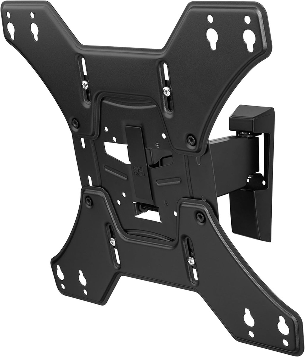 For All TV-beugel - draaibaar (90°) muurbeugel - Schermgrootte 13-60 Inch - Voor alle soorten tv's (LED LCD Plasma) - Max. Gewicht 50kg - VESA 75x75 tot 400x400 - Toolbox app - Zwart