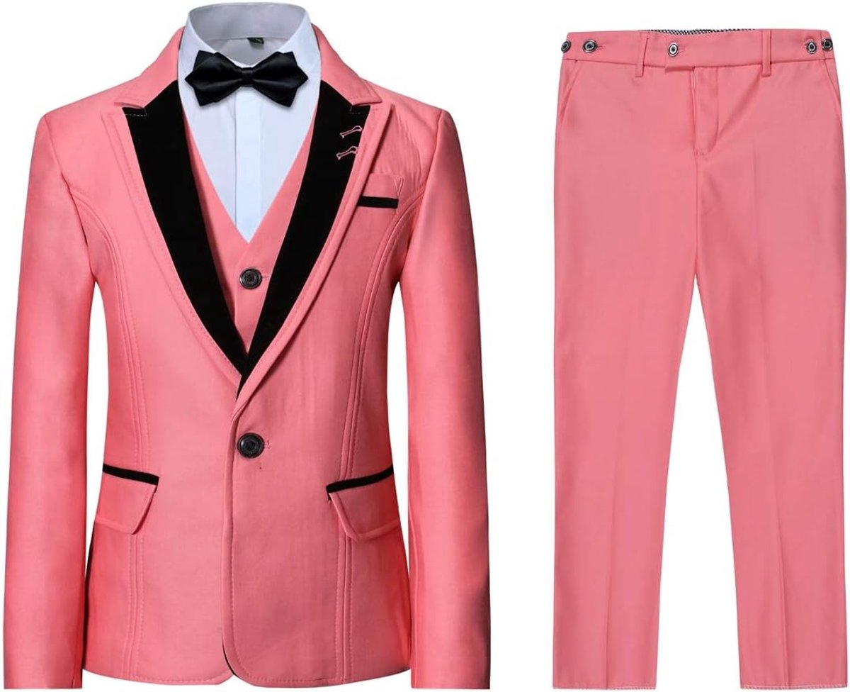 3-delig, klassiek, slim fit, bruiloft, bal, tuxedo jas, broek en vest