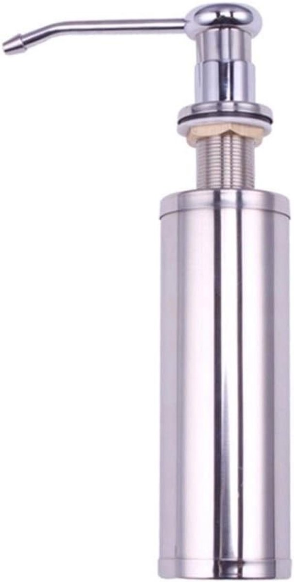 Cilindrische Zeepautomaat hoge kwaliteit roestvrij staal Vloeibare Lotion Dish Soap Dispenser for Kitchen Sink en badkamer Soap Dispenser (Grootte : 350ml)