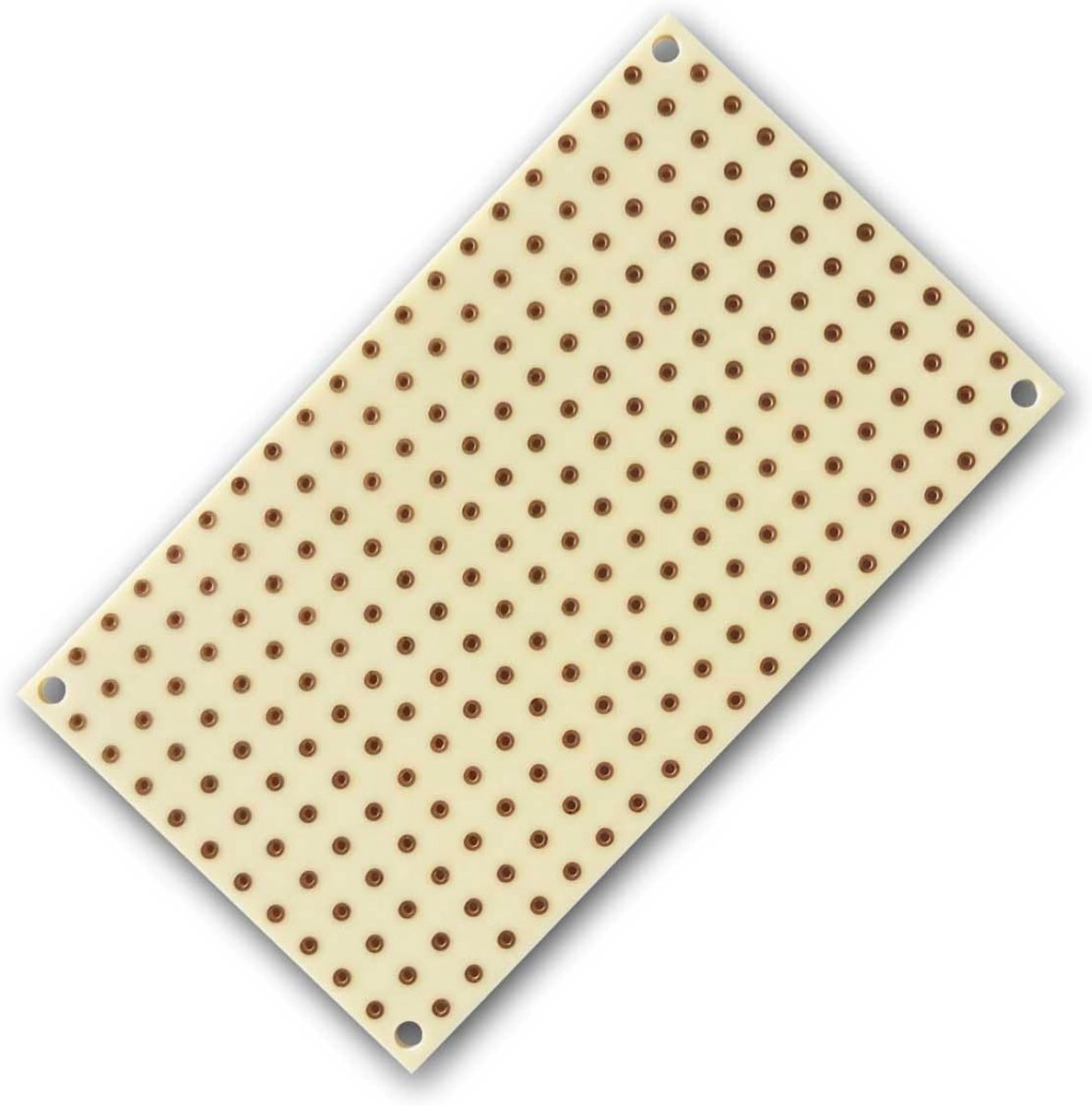 Hard papier 60x100mm, pitch 5.08mm, soldeerpuntraster, eenzijdige koperlaag (35 µm), ideaal voor elektronische projecten