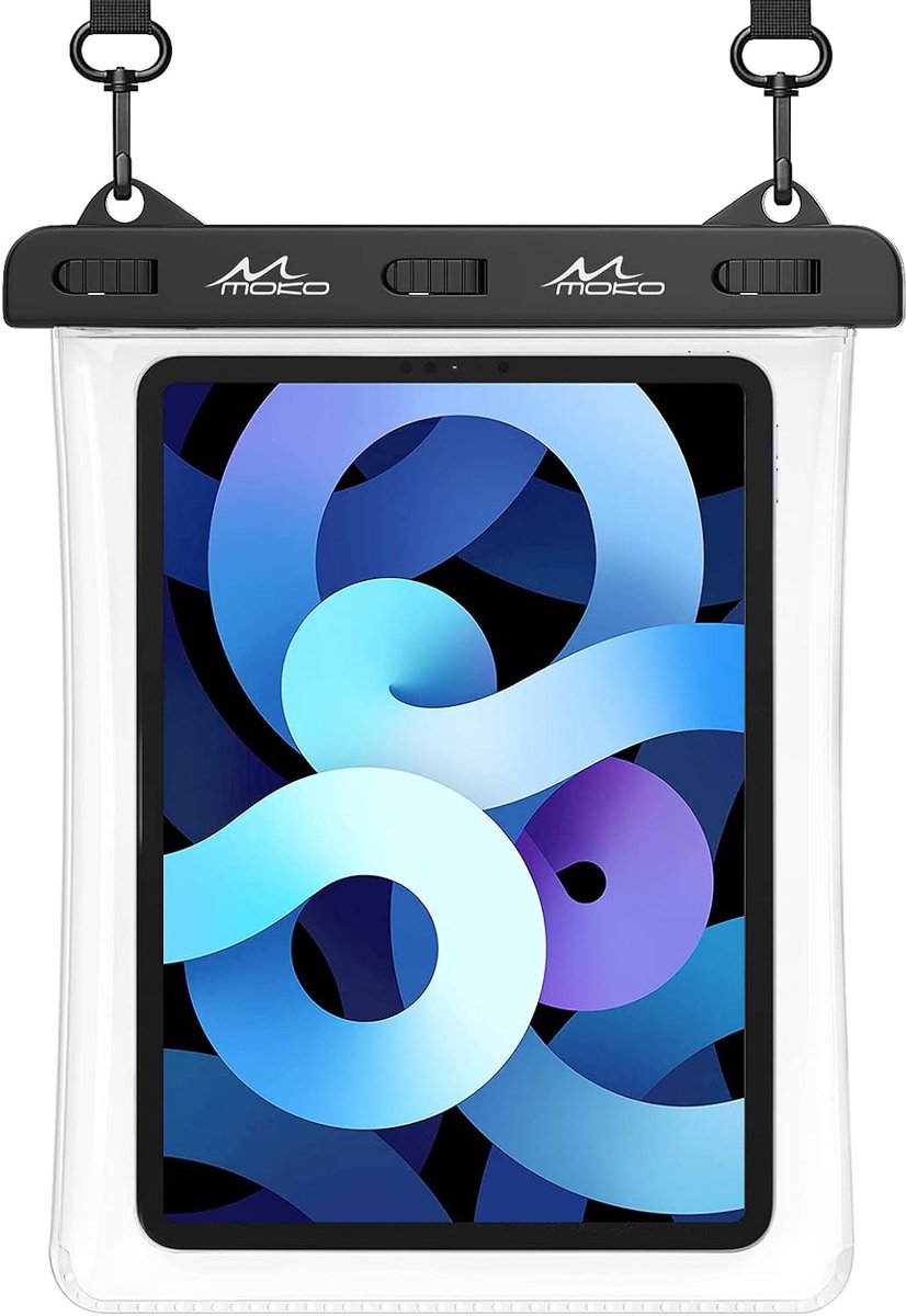 Dailygoods- Waterdichte Tabletcase - Geschikt voor Tablets tot 11 Inch - Bescherming tegen Water/Dust/Zand - Extra Opbergruimte voor Kaarten/Geld - Id