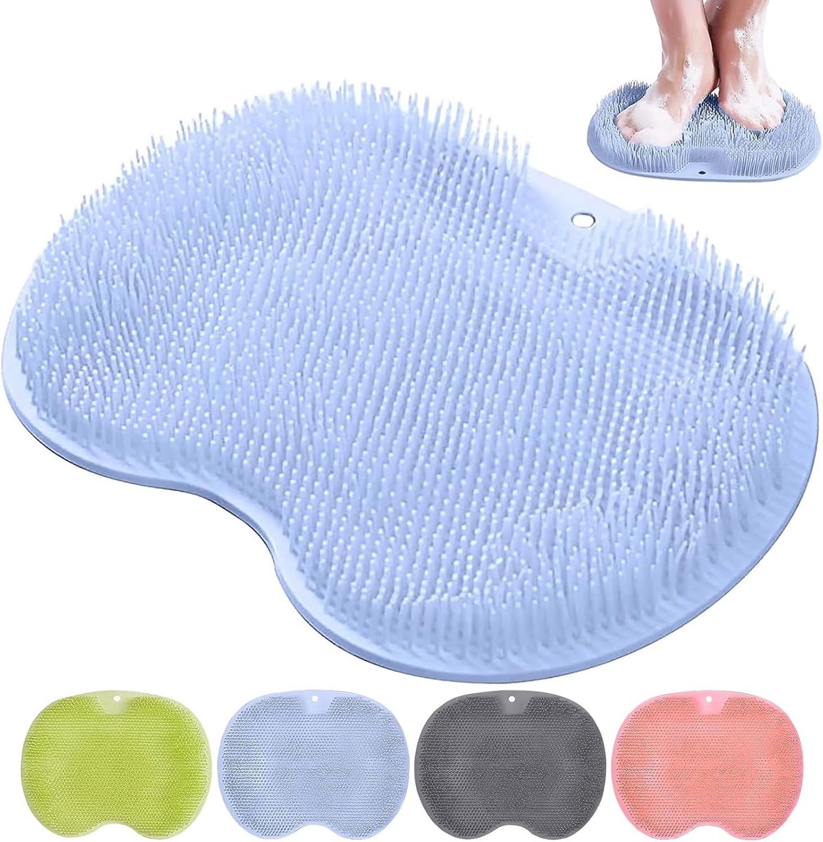 Dailygoods- Voetmassageapparaat Antislip - Douchemat Antislip - Siliconen Massagepad - Peeling - Zuignappen - Duurzaam PVC