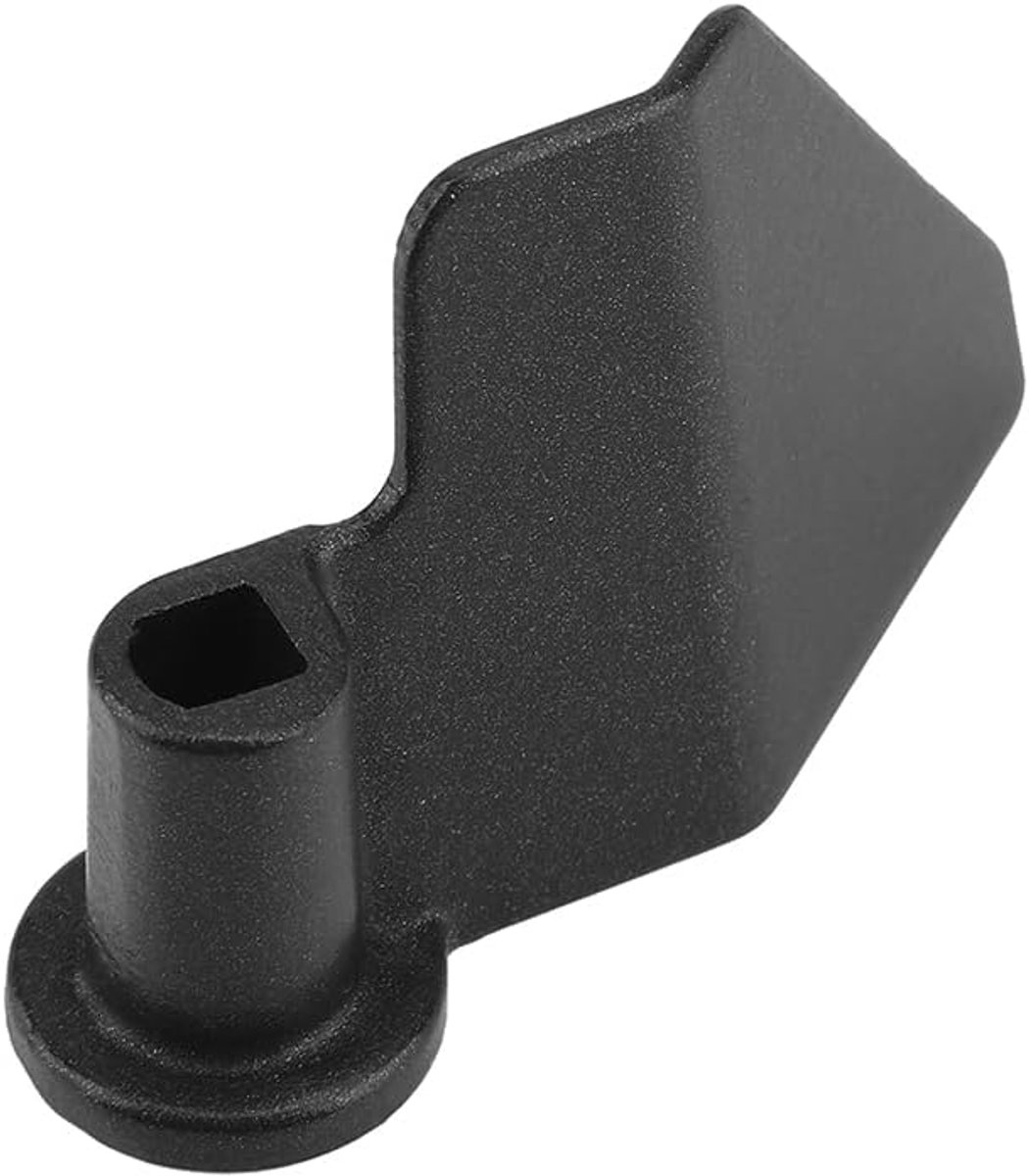 Broodbakmachine, broodbakpeddel, roerpeddel, zwarte kneedhaak, anti-aanbaklaag, koolstofstaal, broodbakmachine, mengpeddel, universeel reserveonderdeel (65 x 38 mm)