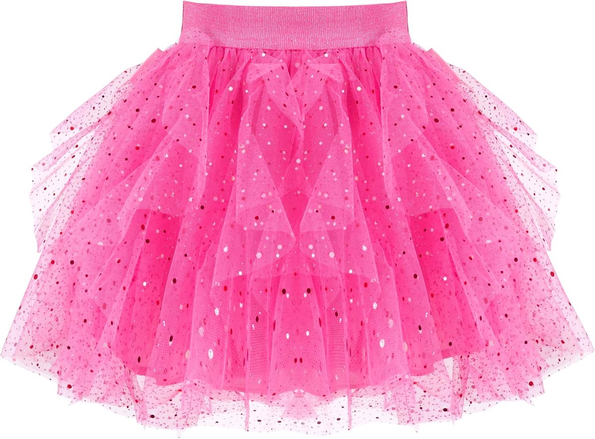 Rok Marineblauw Parel Sterren Sprankelend Tutu Dansen 4-12 jaar