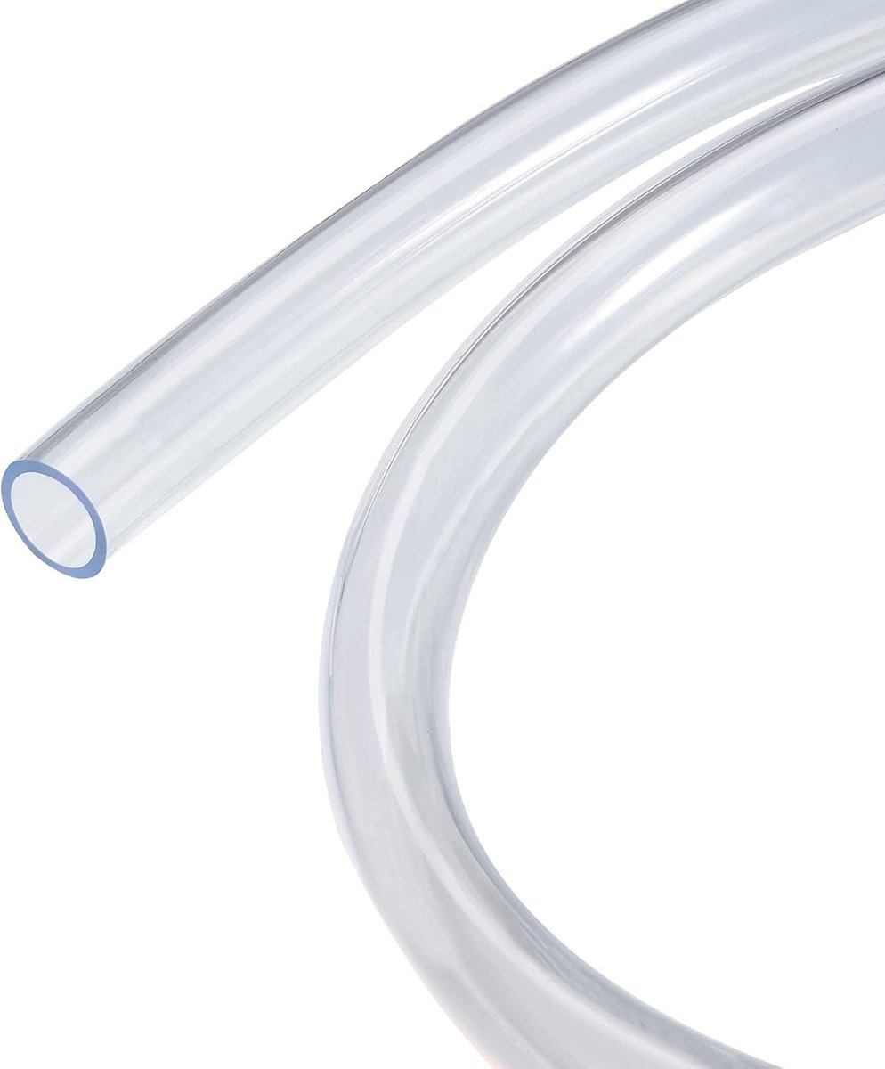 METERXITY Helder vinyl slangen - PVC buis slang toepassing voor wateroverdracht (16mm ID 20mm AD 3Ft)