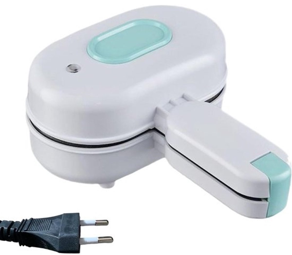 Sandwichmaker Elektrisch - Tosti Apparaat - Ontbijt Lunch Diner - Antiaanbaklaag - 25x12x25 cm - Wit