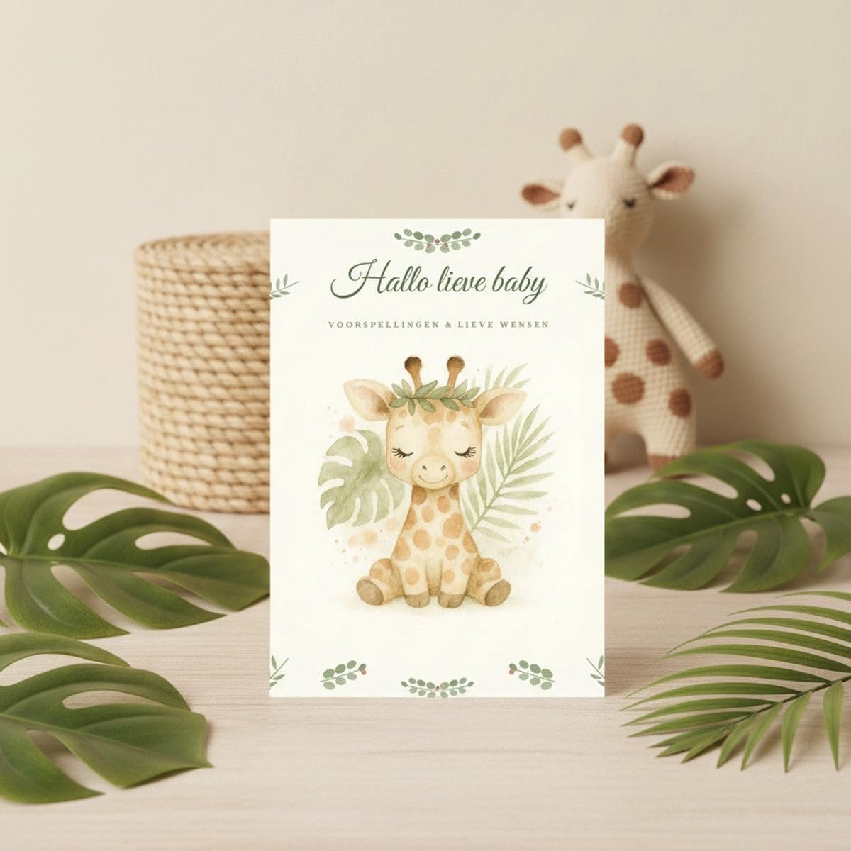 invulkaarten jungle giraffe voorspellingen 20 stuks | A5