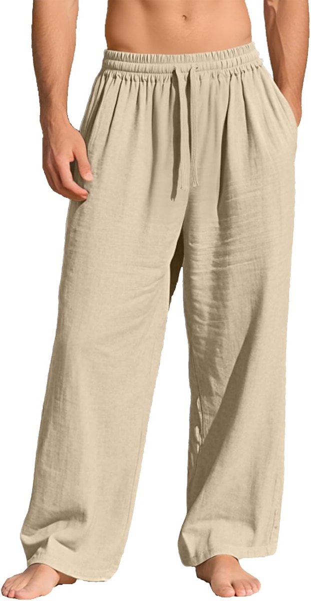 joggingbroek voor heren, met zakken, elastische tailleband