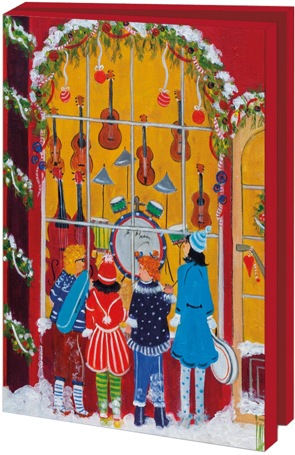 Kerstkaarten 10x - Kaartenmapje met env, groot: Kerst, Inez Art - 2x5 motieven