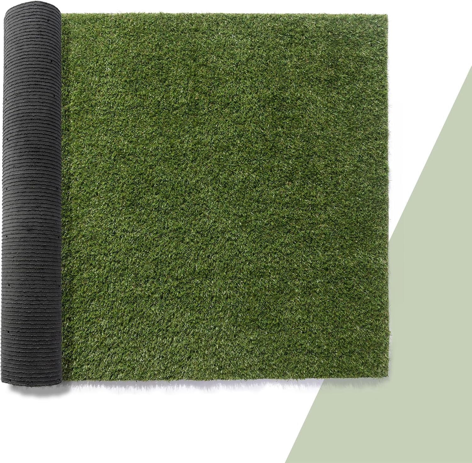 Kunstgras 100x100cm - 18mm hoog - wasbaar en natuurlijk uiterlijk - ideaal voor tuin en balkon - Vemera